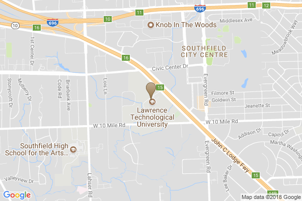 staticmap 21000 West Ten Mile Road, Southfield, Michigan, 48075-1058, United States